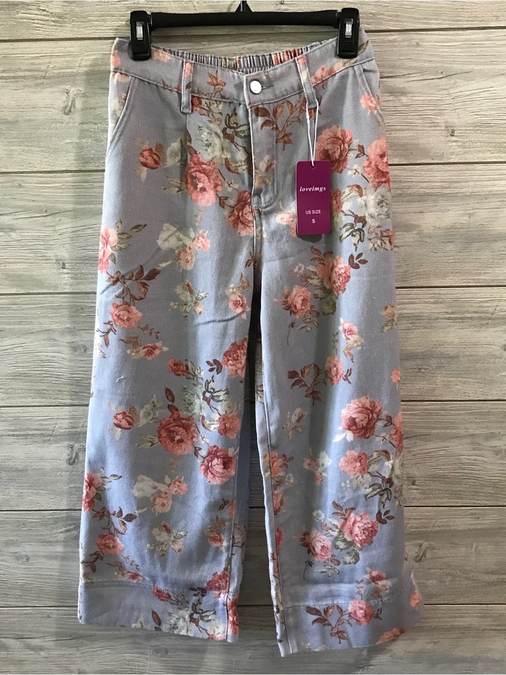 BNWT Loveimgs Floral Wide-Leg Jeans